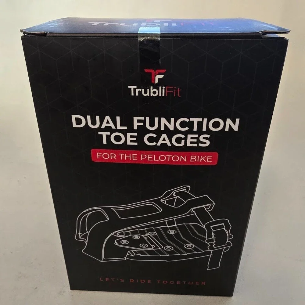 TrubliFit Dual Function Pedal Toe Cages Peloton Bike Converters - New
